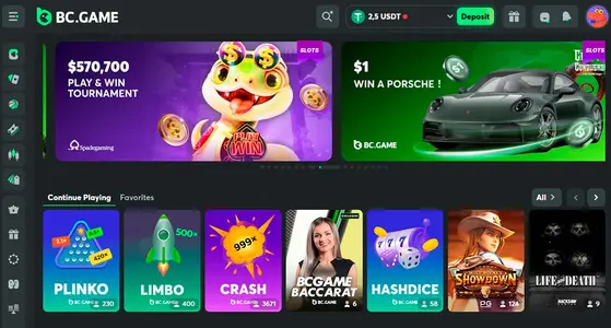 Казино BC Game Ваша удача на одному кліку!